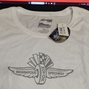 Indianapolis Motor Speedway White T-Shirt XL Womens Short Sleeve NWT